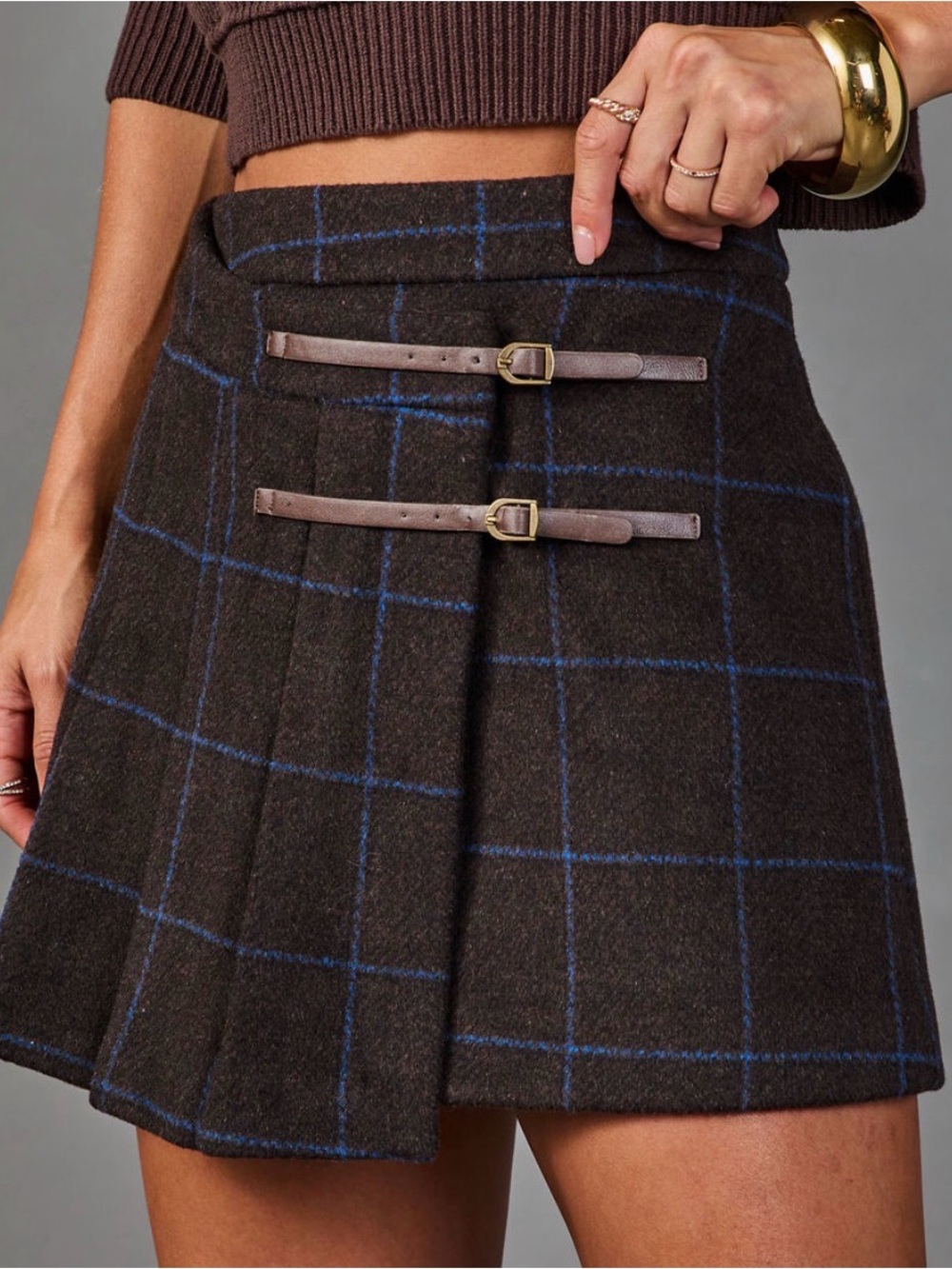 Plaid Mini Skirt